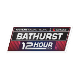 Bathurst 12hr 2026 - Bubble-free stickers